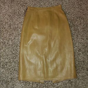 Vintage Leather Skirt